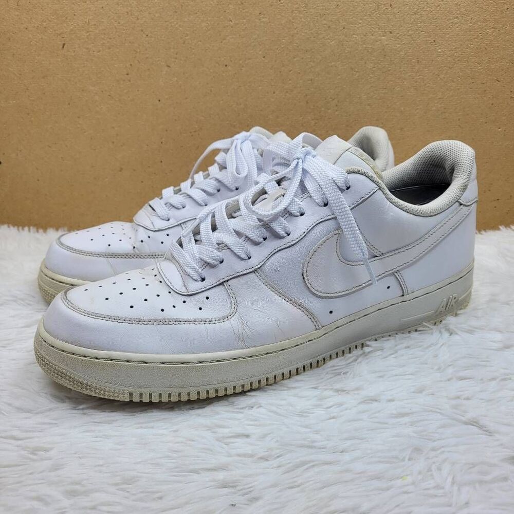 Nike Air Force 1 Low Triple White 31522-111 2019  Size 14